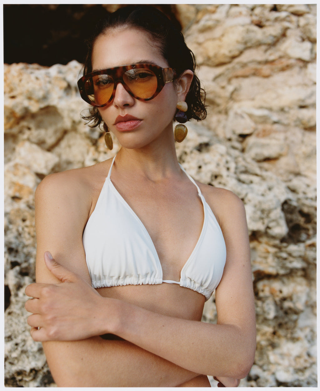 The Halo Aviator Women's Sunglasses in Dark Tortoise