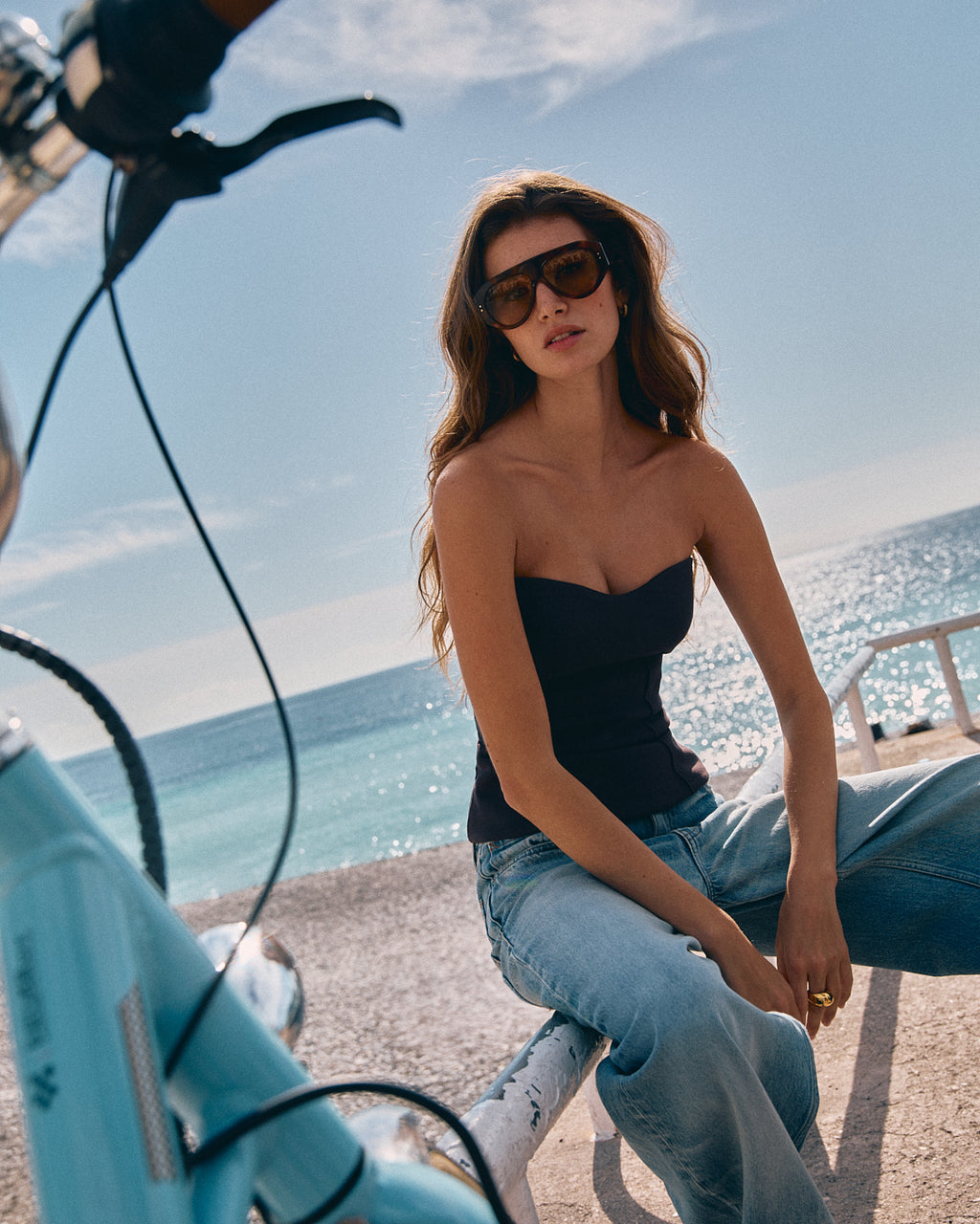 The Halo Aviator Women's Sunglasses in Dark Tortoise