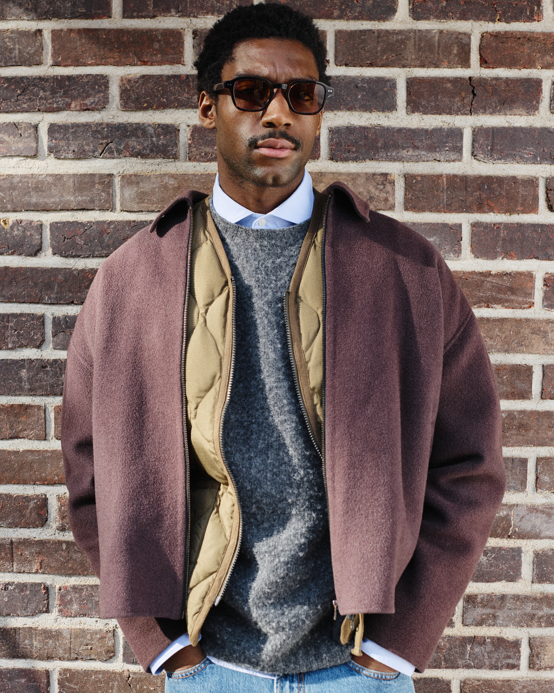 The Seb Hexagonal Men's Sunglasses in Dark Tortoise