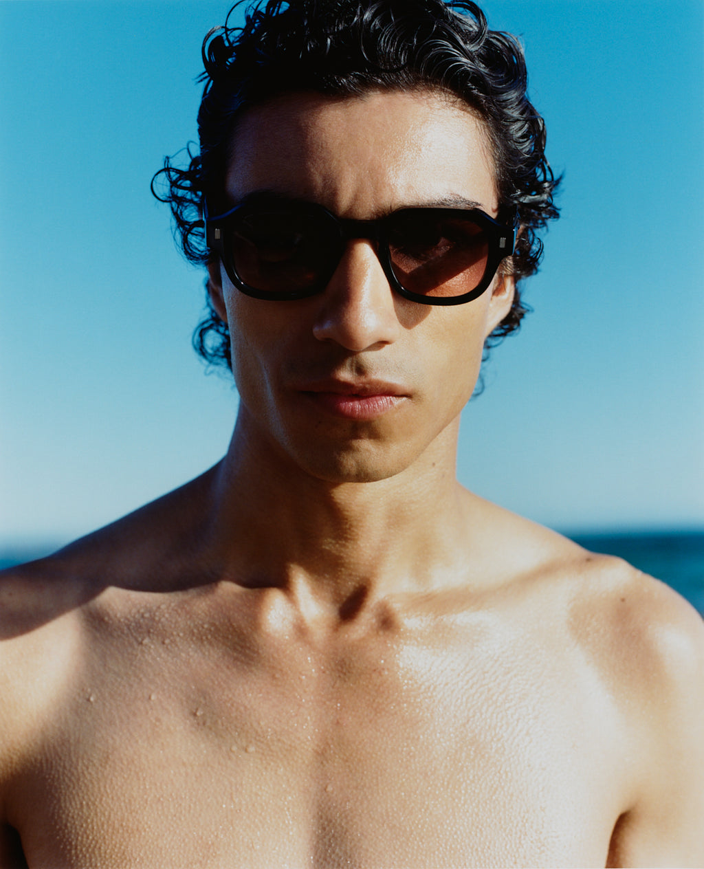 The Math Square Men's Sunglasses in Black