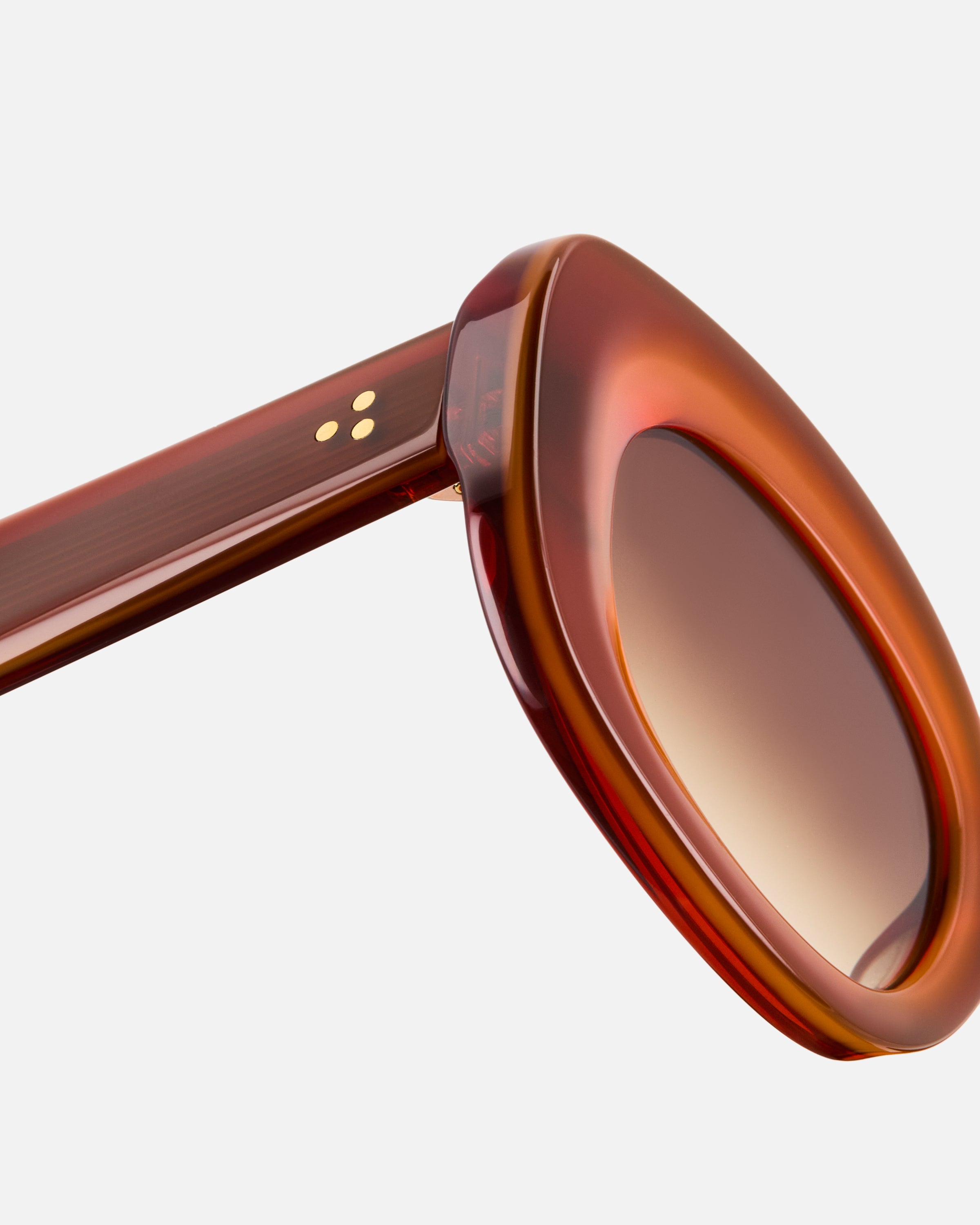La Cinnamon Ovale Lunettes de Soleil pour femme in Orange