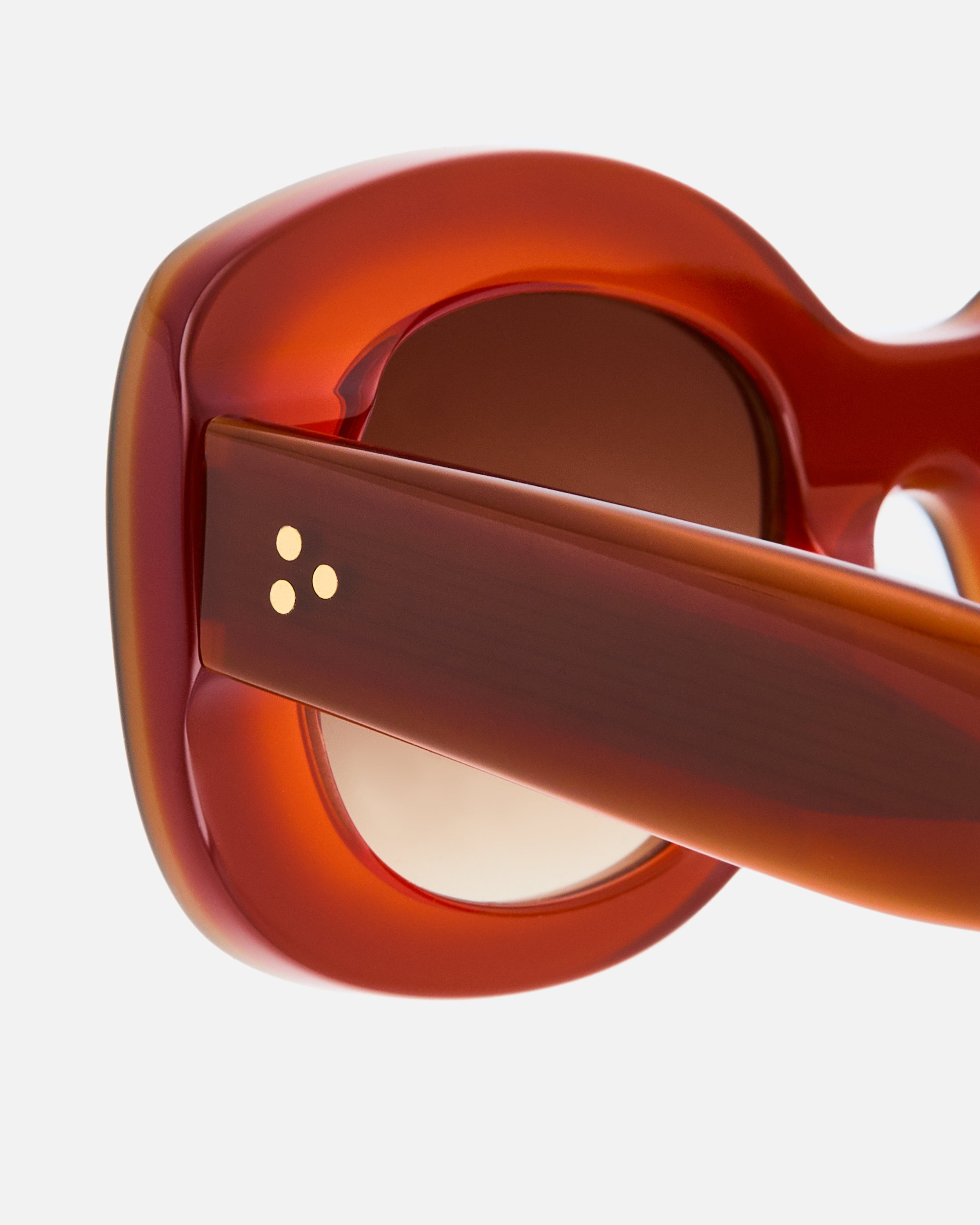 La Cinnamon Ovale Lunettes de Soleil pour femme in Orange