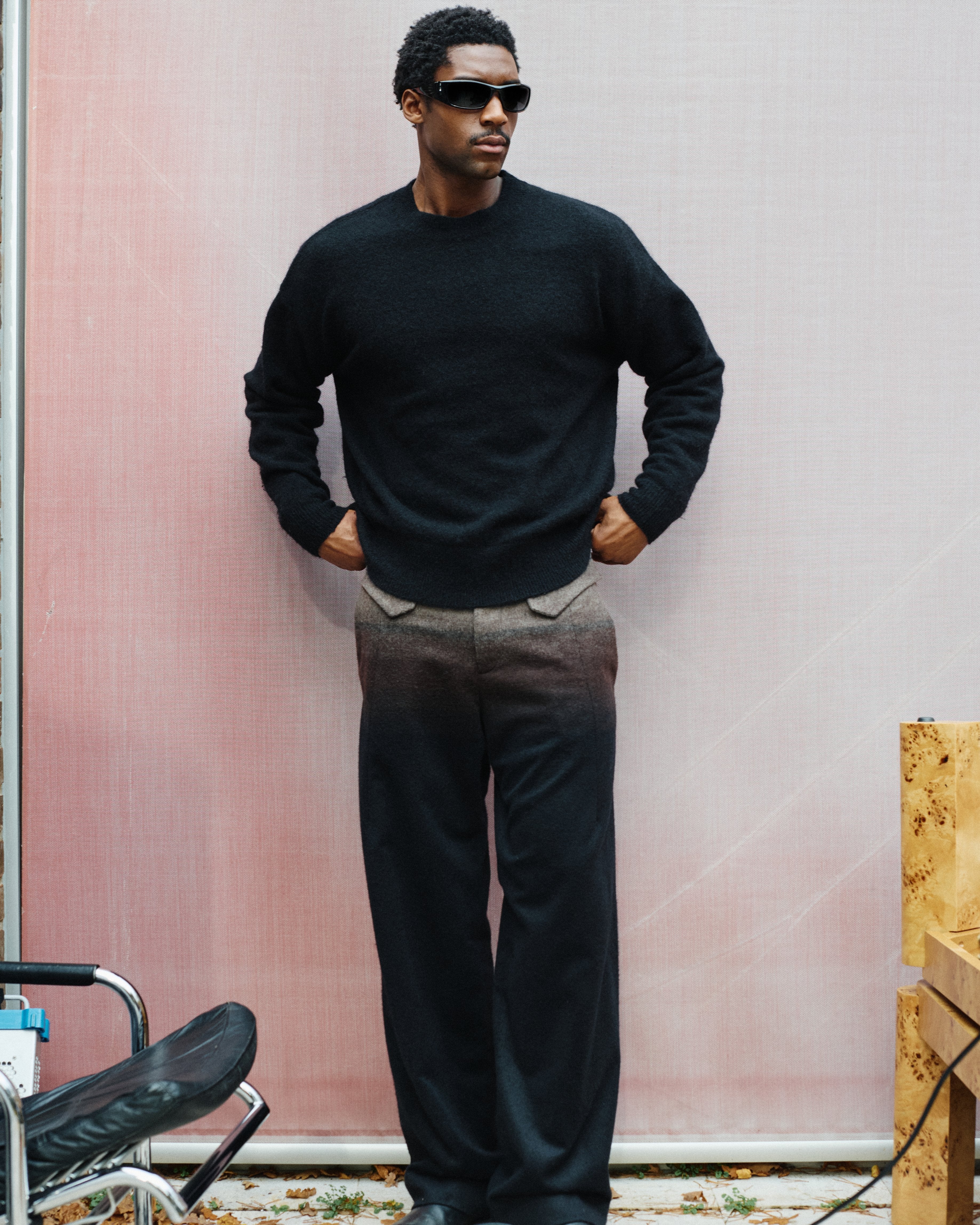 La Aero Aviateur Lunettes de Soleil pour homme in Noir