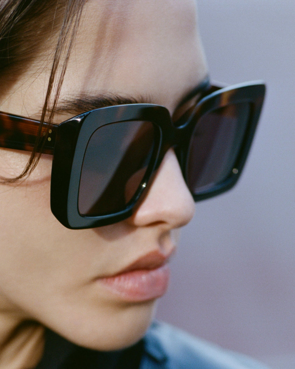 La Bruma Carré Lunettes de Soleil pour femme in Ecaille foncée