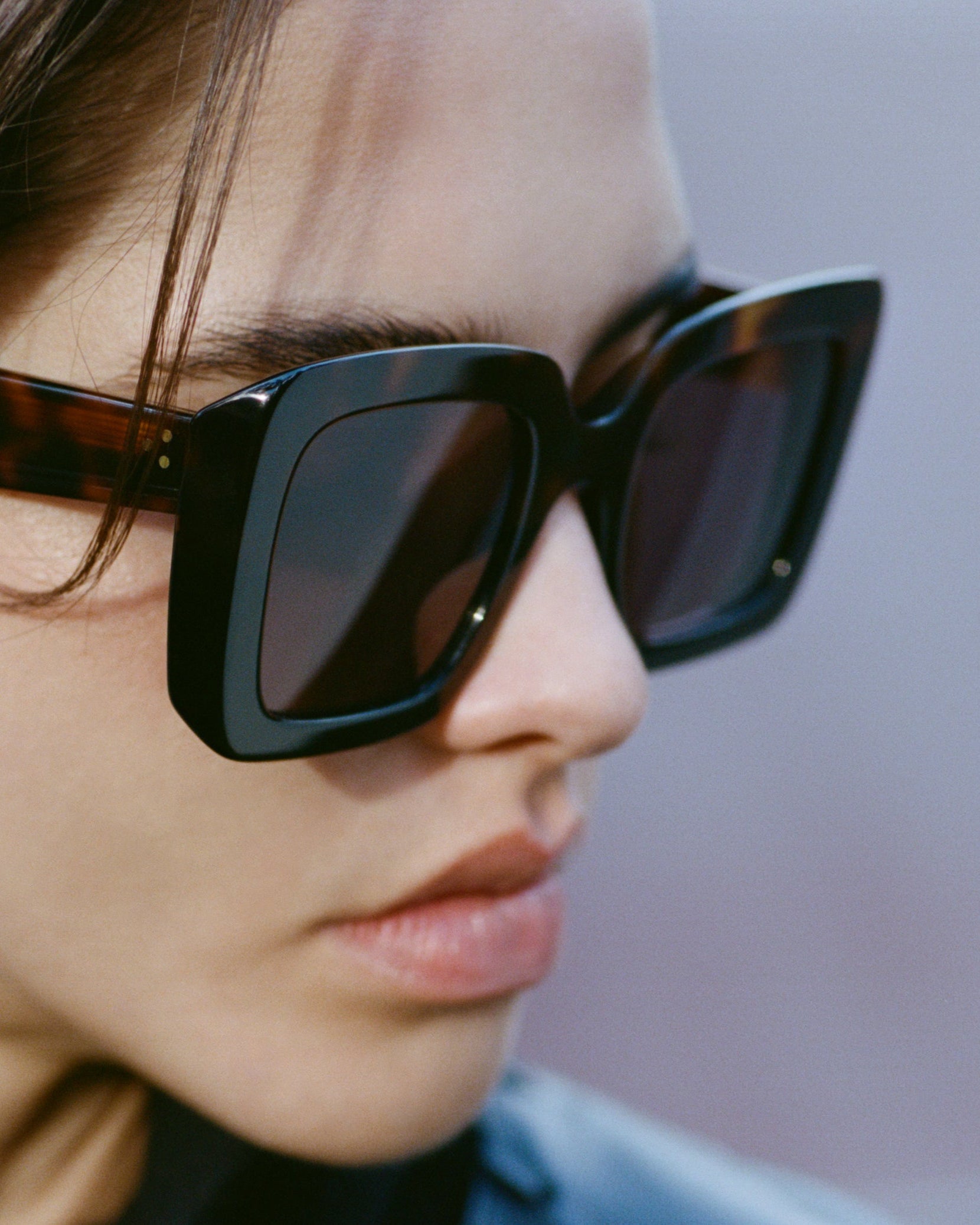 The Bruma Square Women's Sunglasses in Dark Tortoise