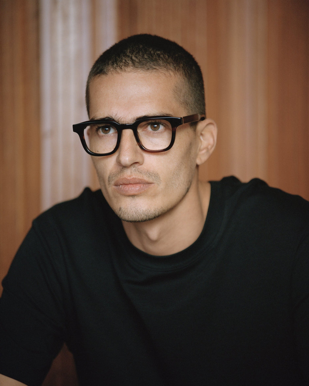 La Calvi L Carré Lunettes de Vue pour homme in Brun