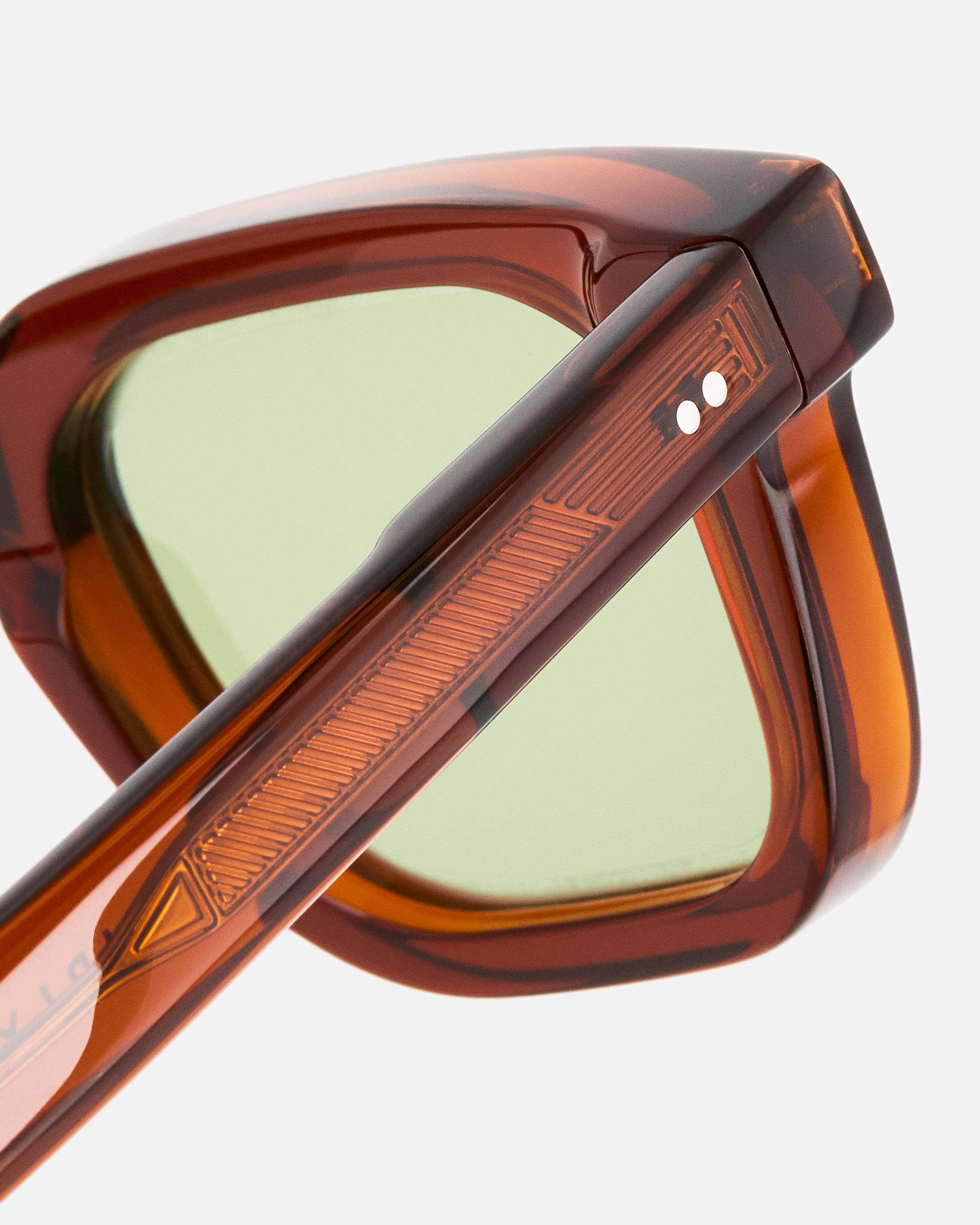 La Bushwick  Rectangular Gafas de Sol para Hombre in Marrón