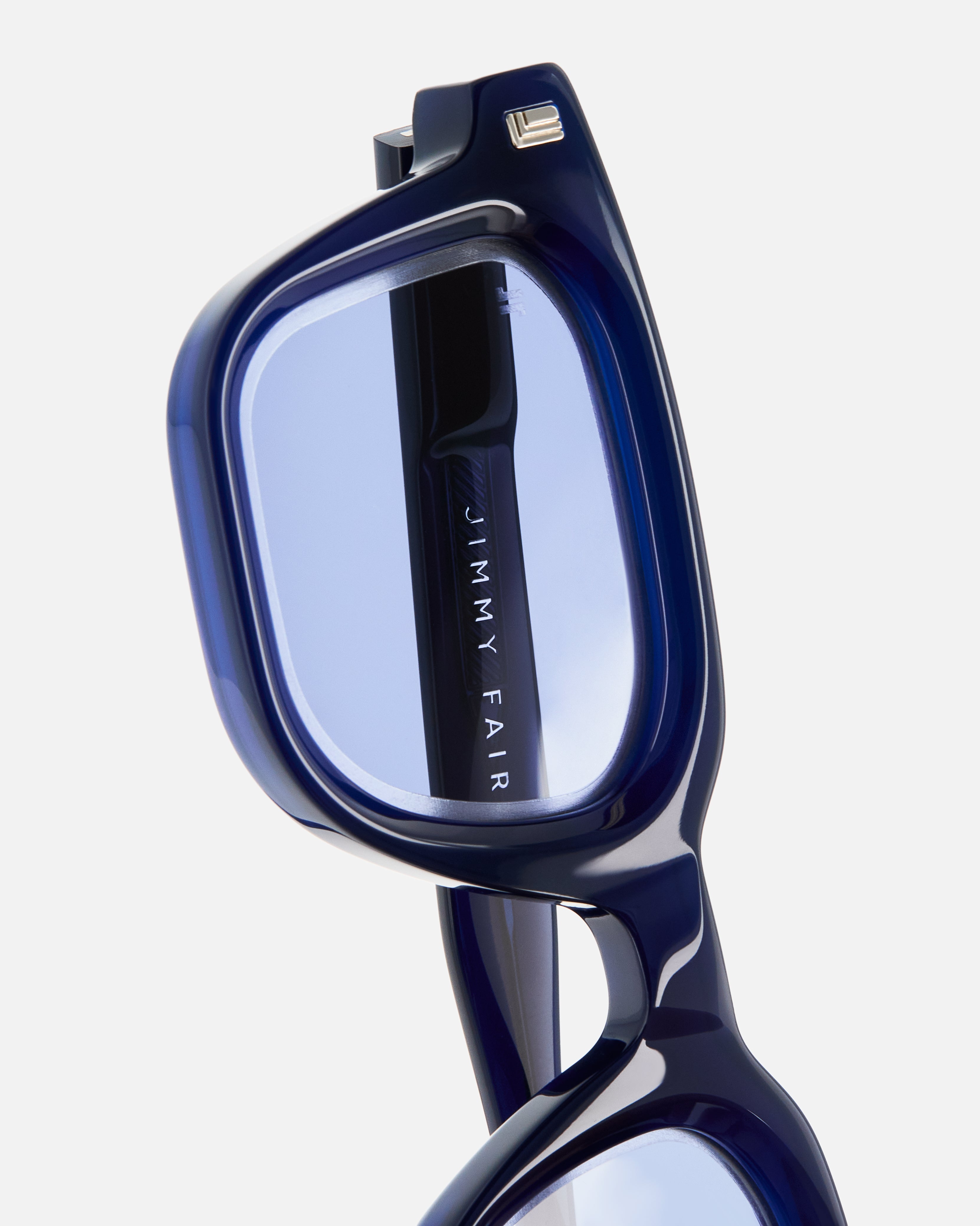 La Bushwick Rectangular Gafas de Sol para Hombre in Azul