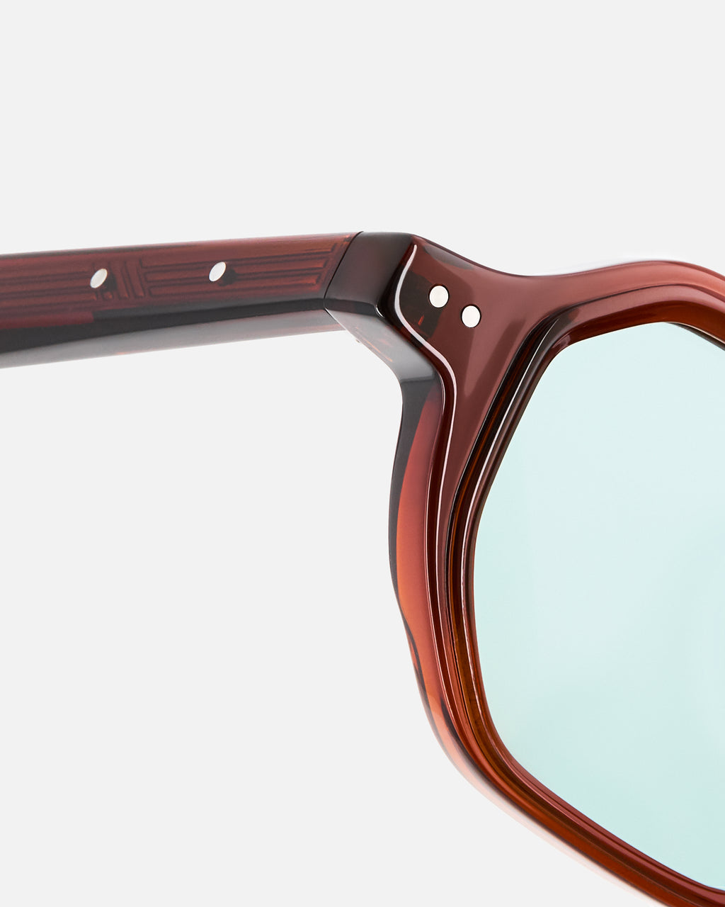 The Pepper Hexagonal Men's Sunglasses in Brown