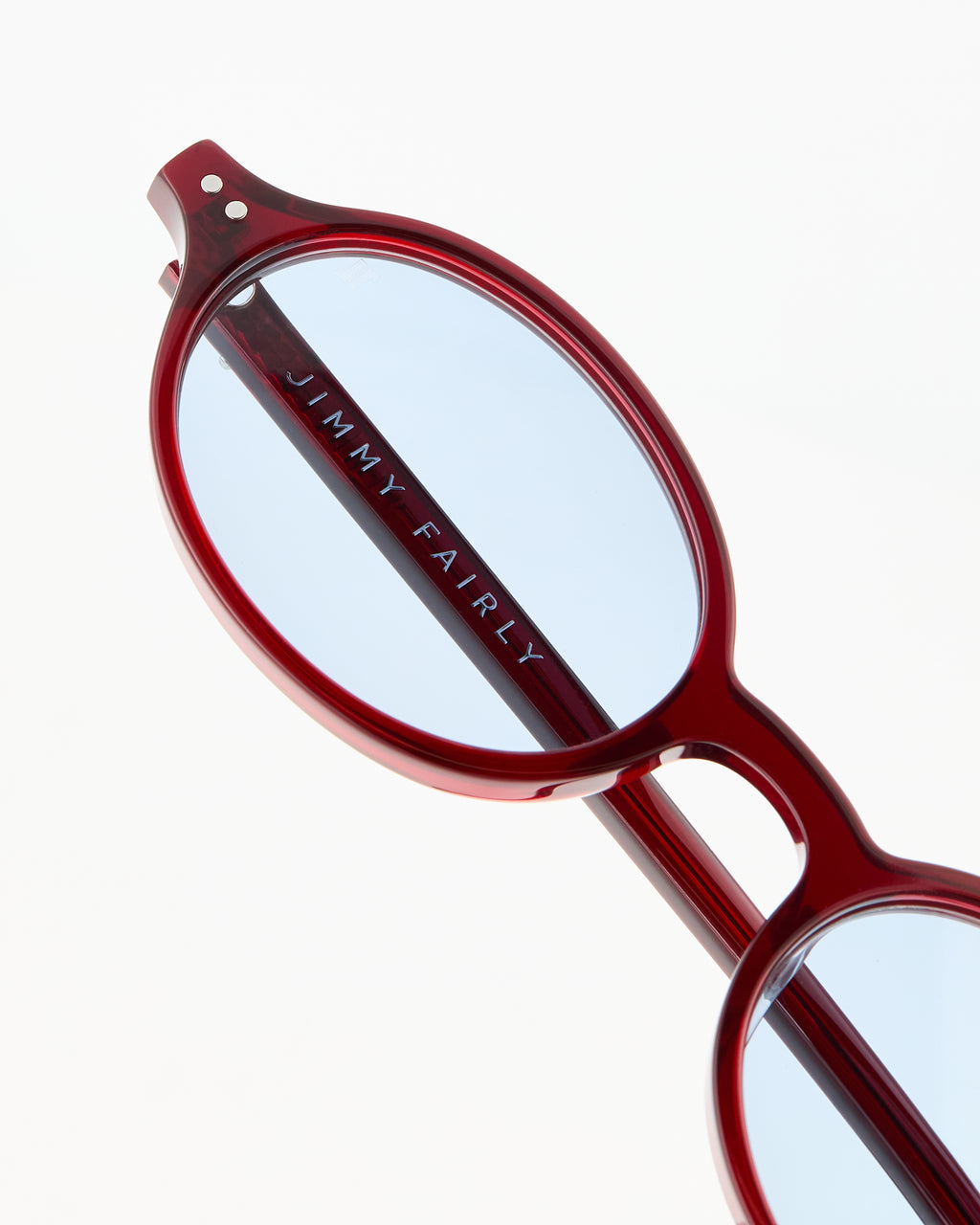 The Elvie Slim JF Colors Oval Women's Sunglasses in Burgundy