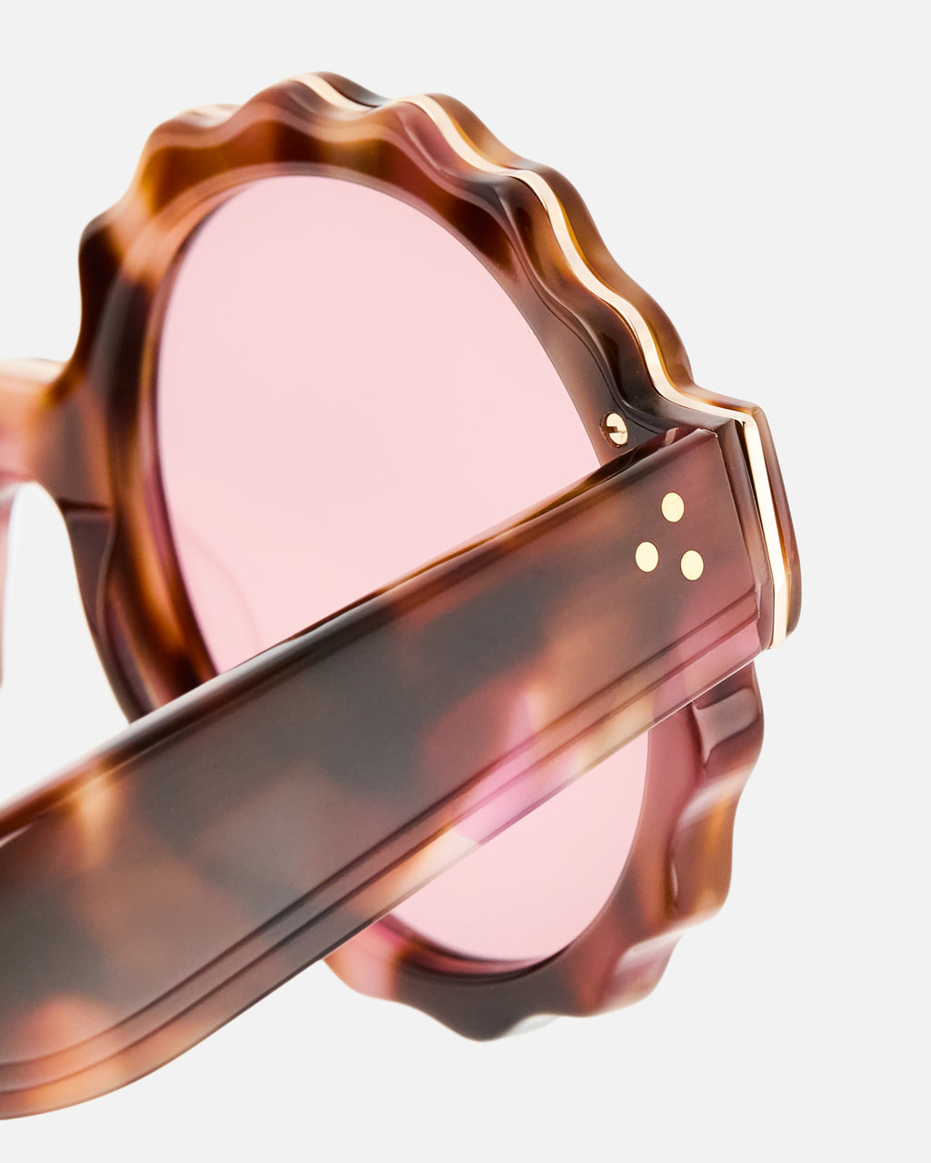 The Lily JF Colors Flower Women's Sunglasses in Tortoise