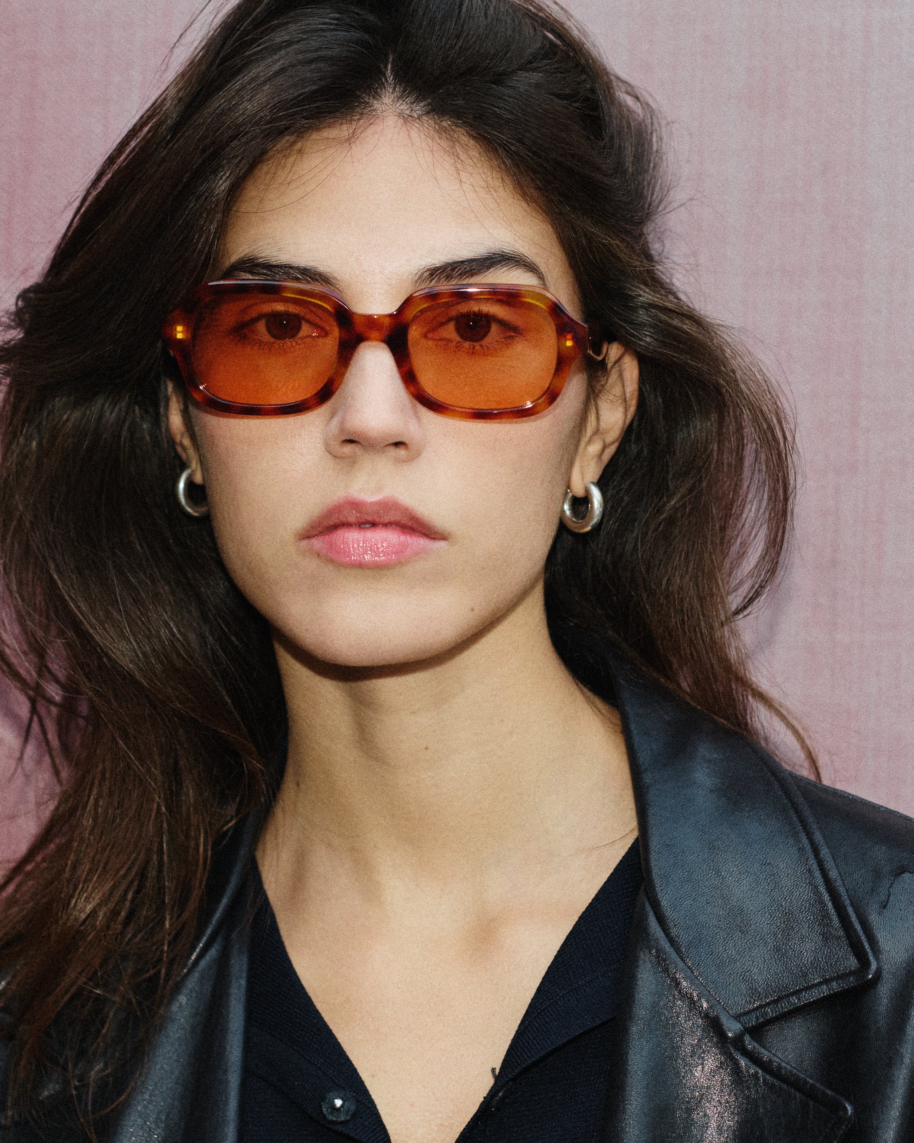 The Freja Rectangular Women's Sunglasses in Tortoise