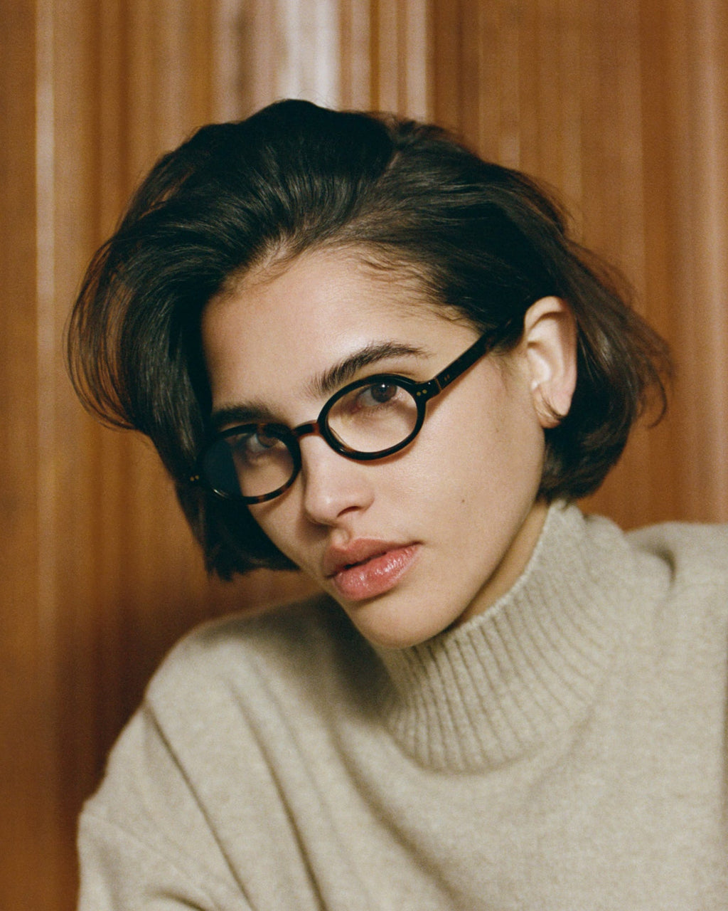 The Elvie Oval Damenbrillen in Dark Tortoise