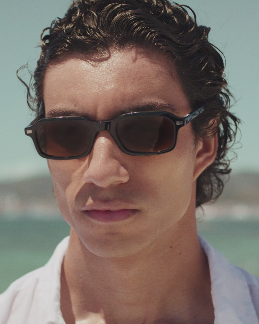 The Idro Medium Women's Sunglasses in Black | Jimmy Fairly US